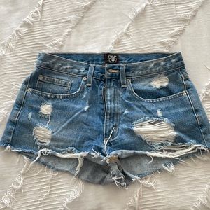 BDG Light Wash Ripped Shorts